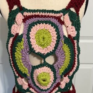 AMAZING 1970s Vintage Crochet Vest Top